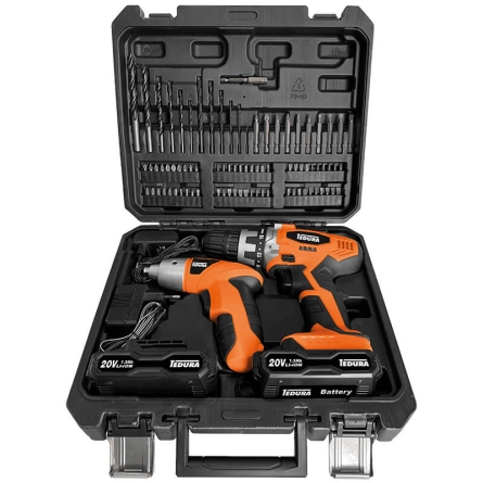 TEDURA Power-Set Akku-Bohrer / -schrauber