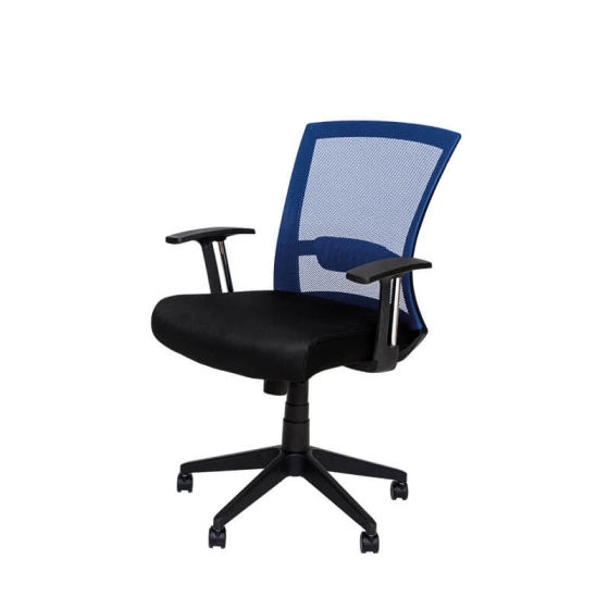 wellcraft Bürodrehstuhl schwarz/blau