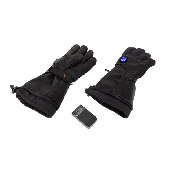 welltravel Gants à doigts chauffantes, batterie incl. L