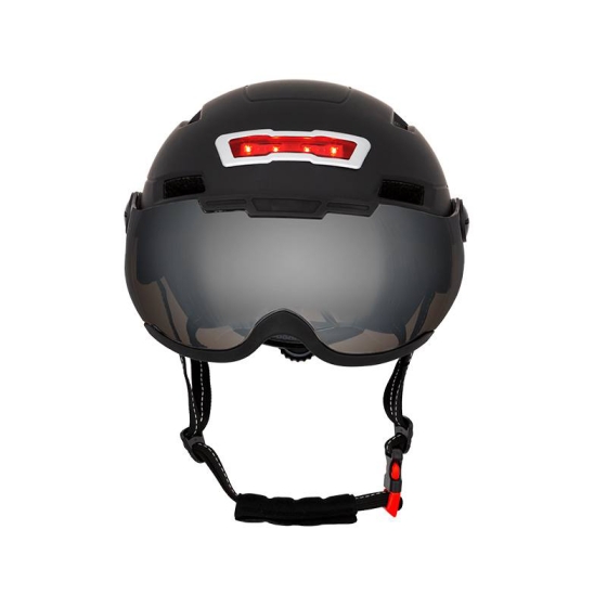 Casque de v lo lectrique avec lumi re et visi re