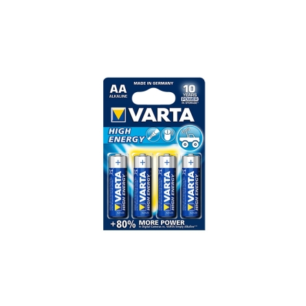 VARTA Piles AA, jeu de 4 unités  AA / AM-3 / 1,5 Volt